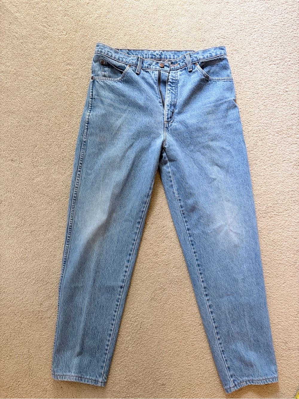 Lands' End Light Blue Relaxed Mens Jeans